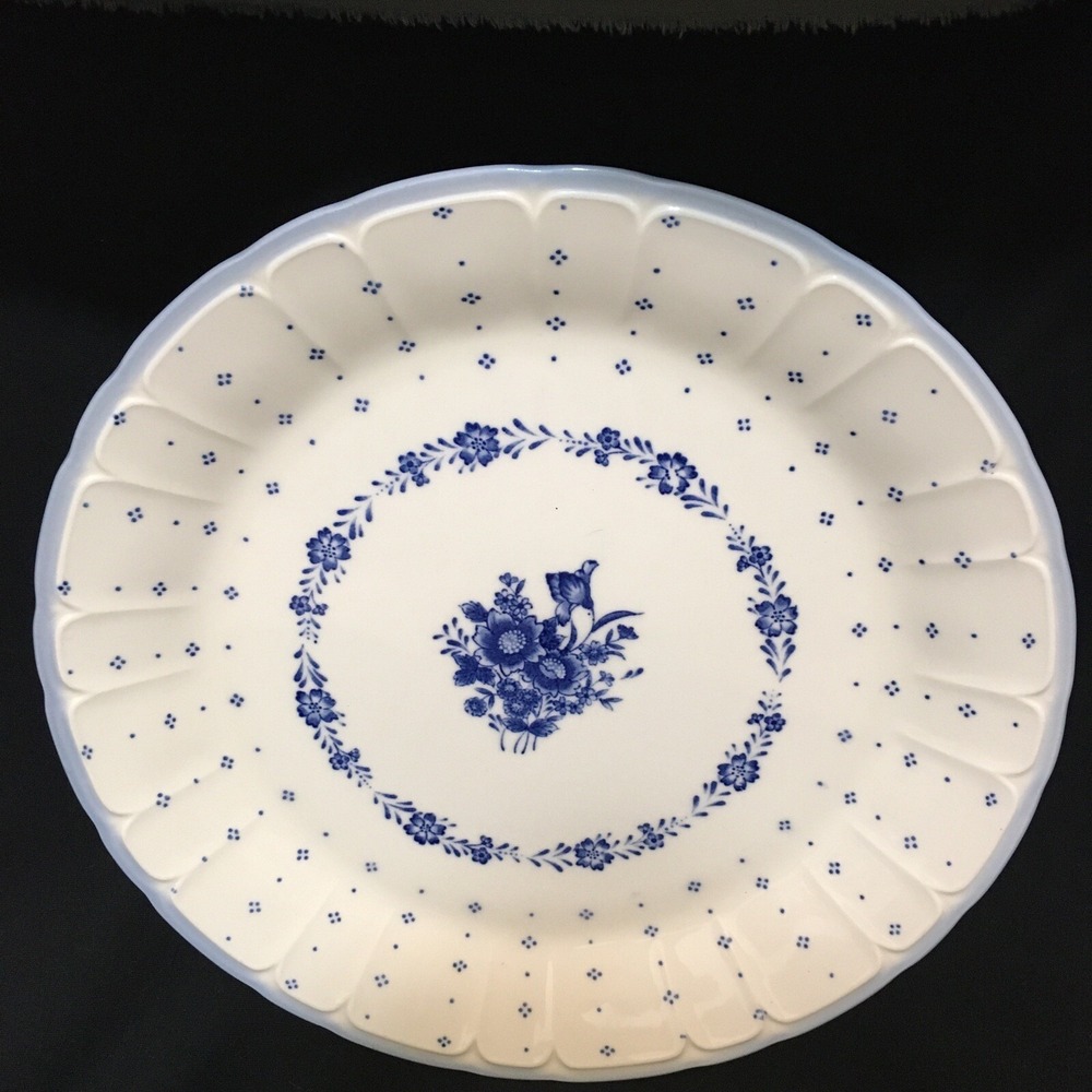 Sango Blue Renaissance Acadia 290 Plate Made In Japan.